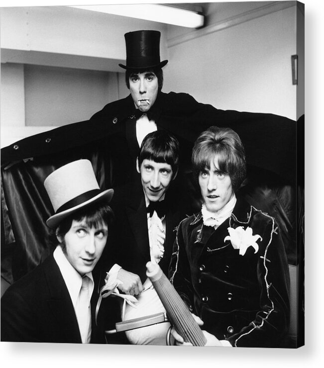 The Who Acrylic Print featuring the photograph The Who - Halloween 1960's by Chris Walter
