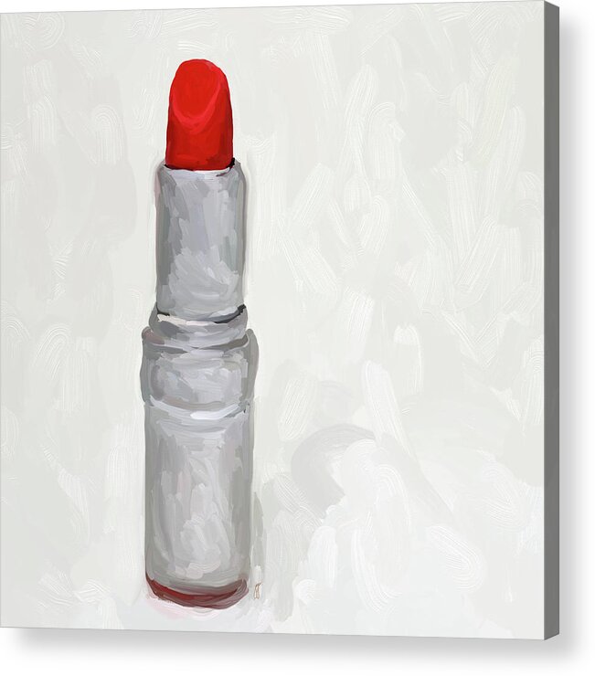 Lipstick Acrylic Print featuring the painting Lipstick II by Jai Johnson