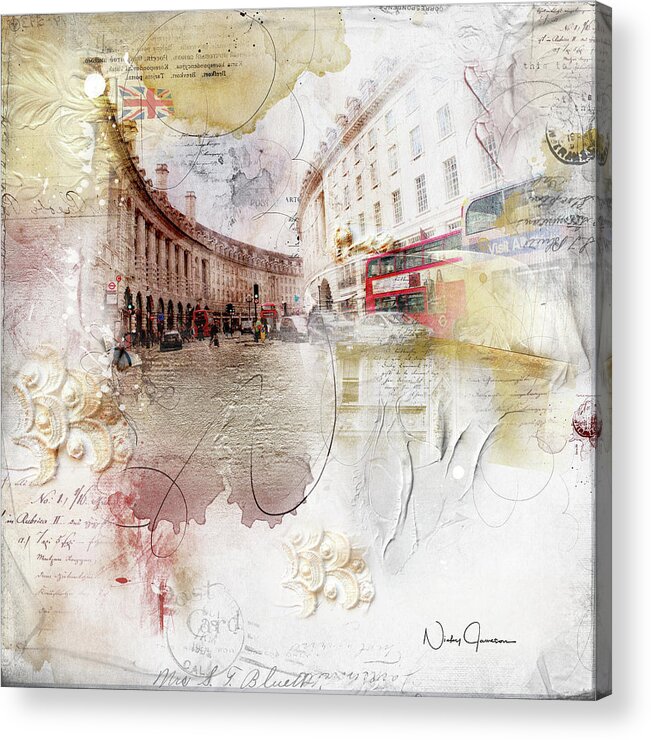London Acrylic Print featuring the digital art London Regency by Nicky Jameson