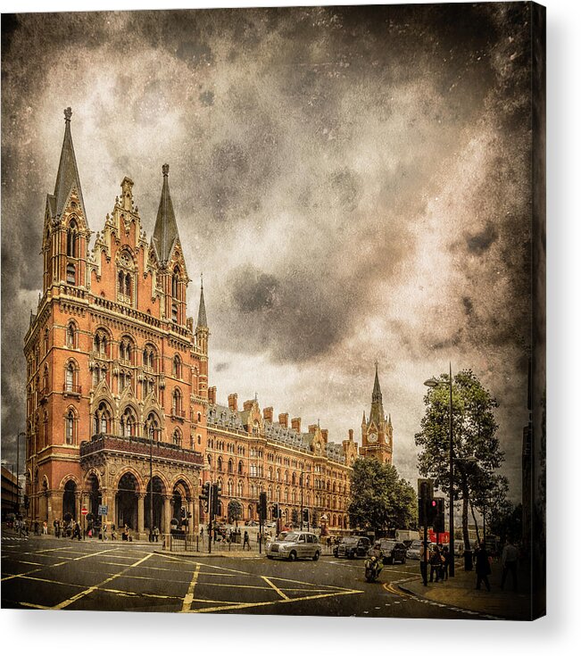 England Acrylic Print featuring the photograph London, England - Saint Pancras Station by Mark Forte