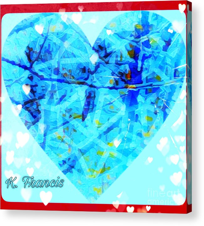 Heart Acrylic Print featuring the digital art A Waiting Heart by Karen Francis