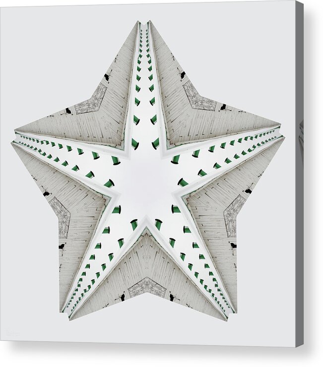 Starfish Acrylic Print featuring the photograph Asteroidia Cupola - Wisconsin Barn Cupola Starfish creation by Peter Herman