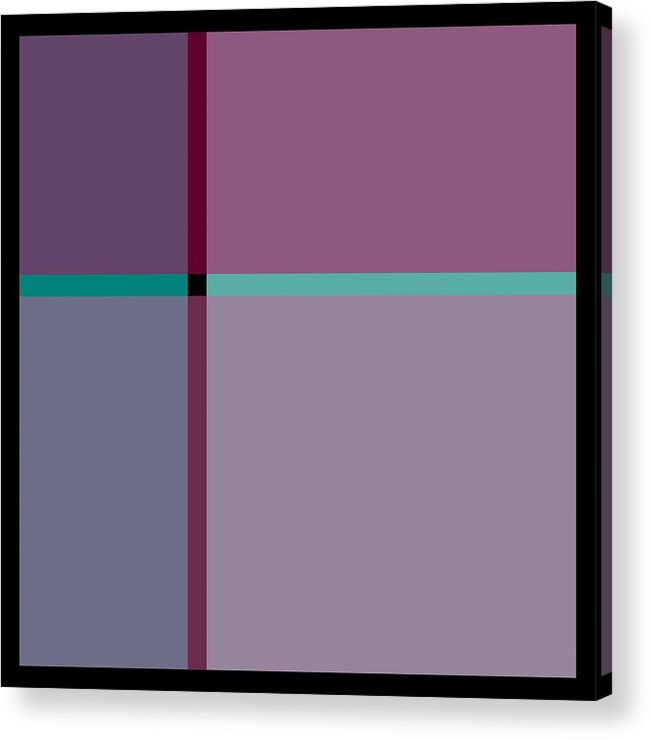 Alphabet Acrylic Print featuring the painting i K - ALPHABET WINDOW COMPONENT by Revad Codedimages