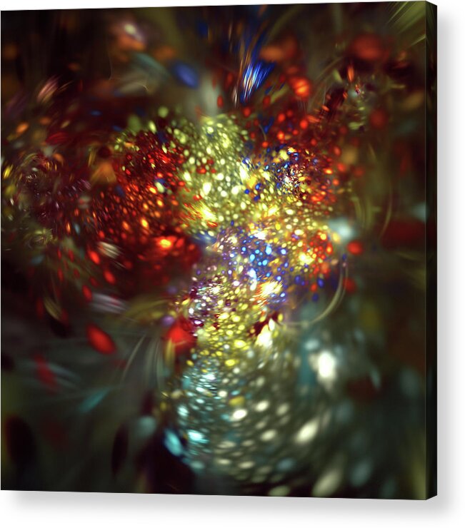  Acrylic Print featuring the digital art Lights by Jo Voss