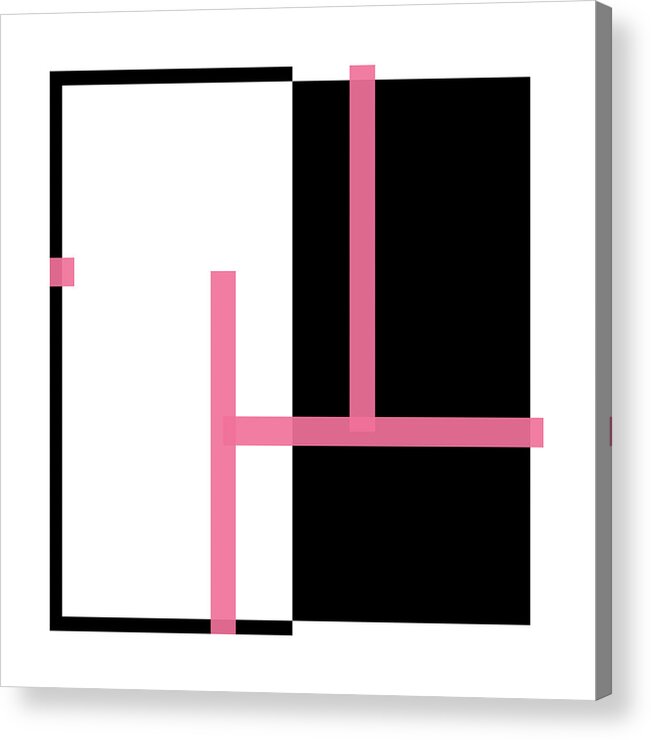 Minimal Acrylic Print featuring the painting Ssss - 1 - Mix Alphabet by Revad Codedimages