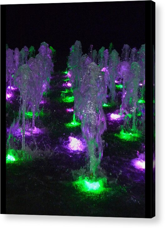 Water Acrylic Print featuring the photograph Dancing Waters No 3 by Margie Avellino