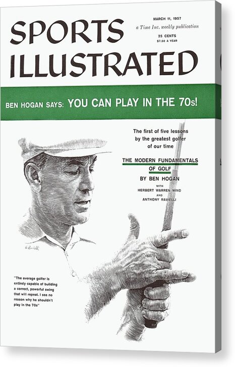 Magazine Cover Acrylic Print featuring the photograph Ben Hogan Golf Tips Sports Illustrated Cover by Sports Illustrated