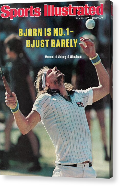 Tennis Acrylic Print featuring the photograph Bjorn Is No. 1 - Bjust Barely Sports Illustrated Cover by Sports Illustrated