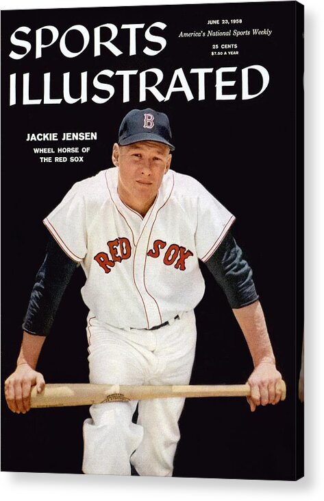 Magazine Cover Acrylic Print featuring the photograph Boston Red Sox Jackie Jensen Sports Illustrated Cover by Sports Illustrated
