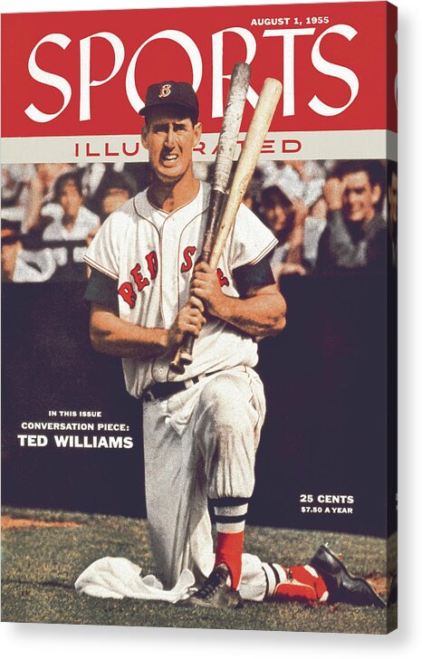 Magazine Cover Acrylic Print featuring the photograph Boston Red Sox Ted Williams... Sports Illustrated Cover by Sports Illustrated