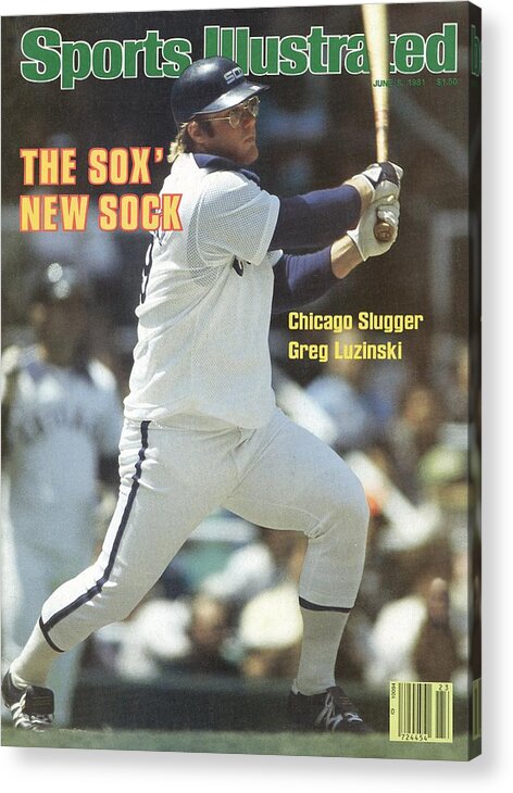 Magazine Cover Acrylic Print featuring the photograph Chicago White Sox Greg Luzinski... Sports Illustrated Cover by Sports Illustrated