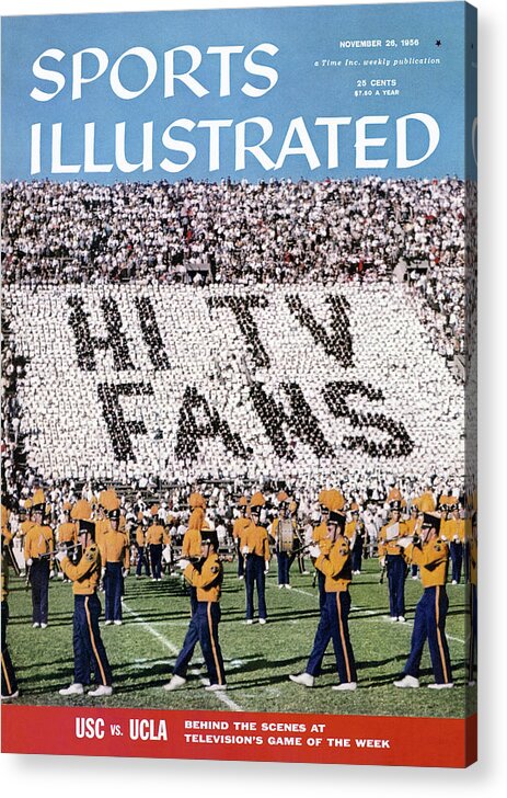 Magazine Cover Acrylic Print featuring the photograph College Football Fans Sports Illustrated Cover by Sports Illustrated