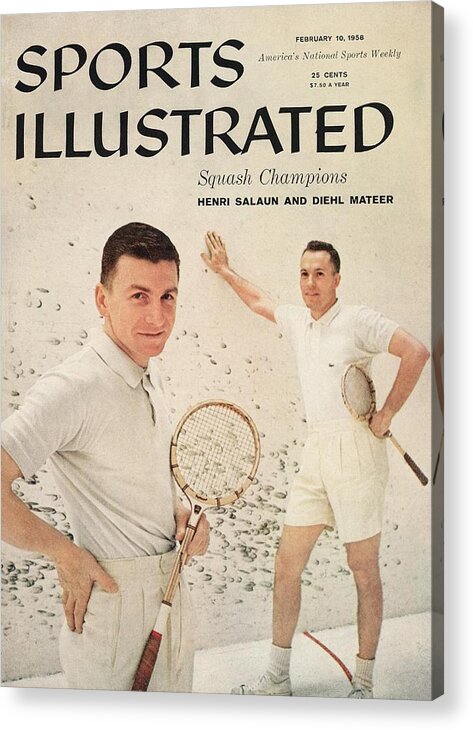 Magazine Cover Acrylic Print featuring the photograph Squash Champions Sports Illustrated Cover by Sports Illustrated