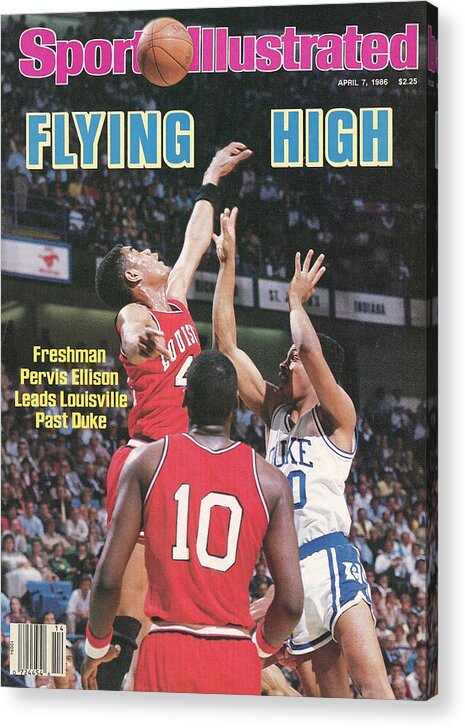 1980-1989 Acrylic Print featuring the photograph University Of Louisville Pervis Ellison, 1986 Ncaa National Sports Illustrated Cover by Sports Illustrated