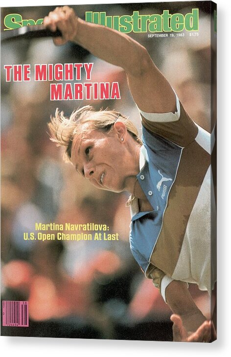 1980-1989 Acrylic Print featuring the photograph Usa Martina Navratilova, 1983 Us Open Sports Illustrated Cover by Sports Illustrated