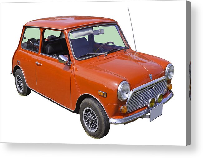 Car Acrylic Print featuring the photograph Red Mini Cooper by Keith Webber Jr