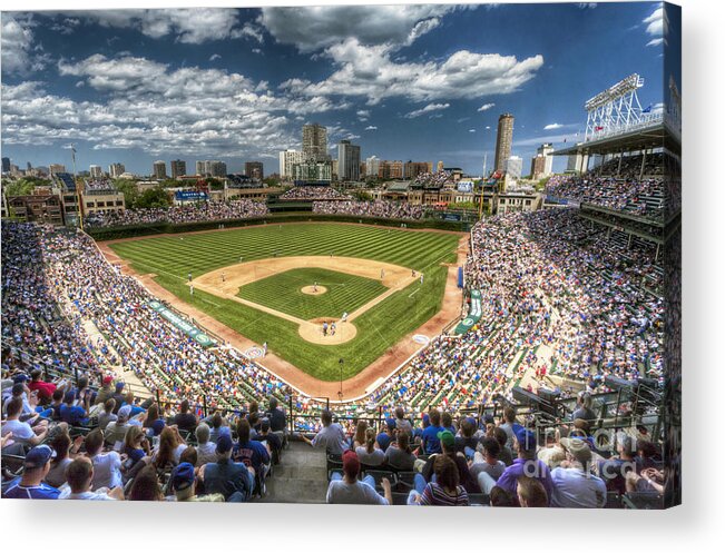 Wrigley Acrylic Print featuring the photograph 0234 Wrigley Field by Steve Sturgill