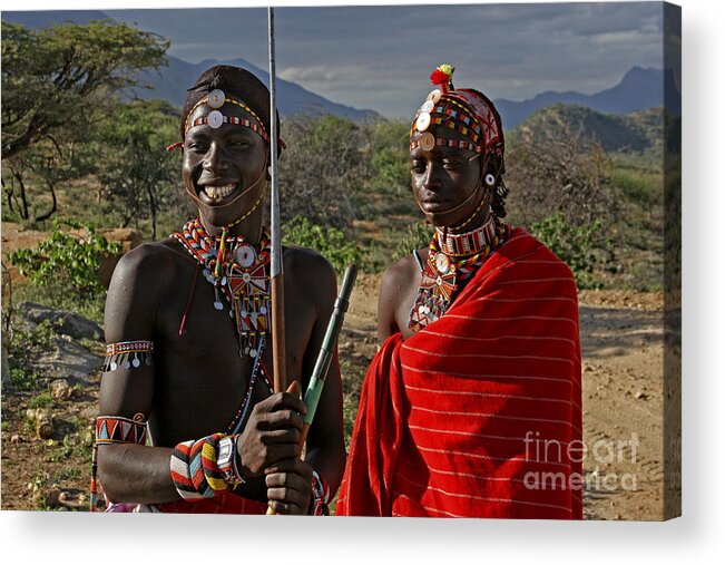 Samburu Acrylic Print featuring the photograph 080105p350 by Arterra Picture Library