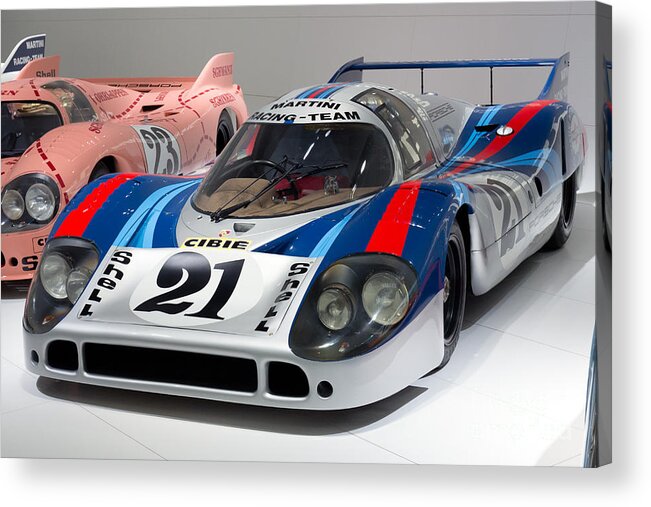 3d Acrylic Print featuring the photograph 1971 Porsche 917 LH Coupe #1 by Paul Fearn