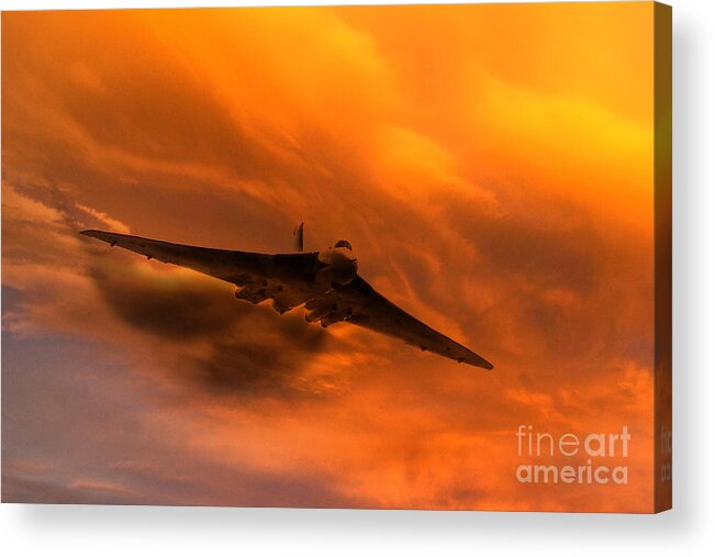 Avro Vulcan Xh558 Acrylic Print featuring the digital art 101 Squadron by Airpower Art