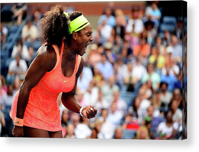 Tennis Acrylic Print featuring the photograph 2015 U.s. Open - Day 12 #1 by Alex Goodlett