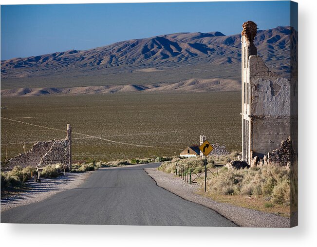 Photography Acrylic Print featuring the photograph Abandoned Buildings In Rhyolite Ghost #1 by Panoramic Images