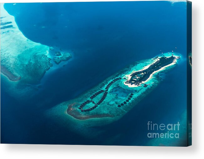 Aerial Photograph Acrylic Print featuring the photograph Above Paradise #1 by Hannes Cmarits