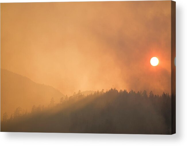 Angora Acrylic Print featuring the photograph Angora Fire In South Lake Tahoe, Ca #1 by Justin Bailie