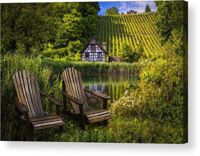 Austria Acrylic Print featuring the photograph At The Lake #1 by Debra and Dave Vanderlaan