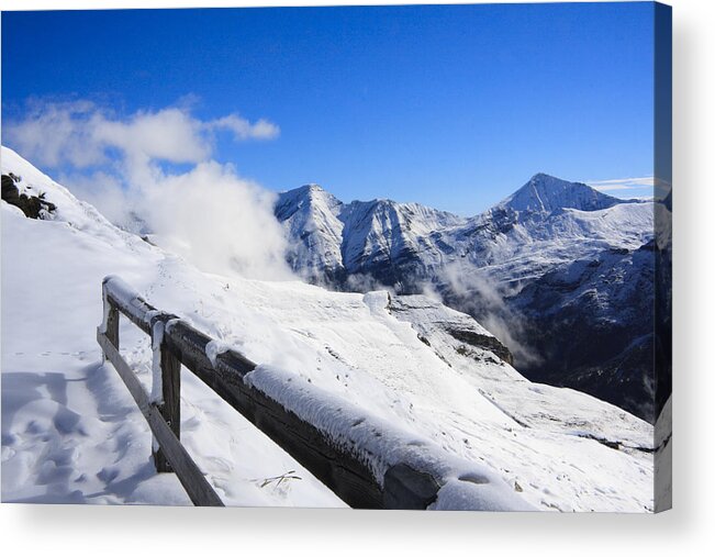 Austria Acrylic Print featuring the photograph Austrian Mountains #1 by Sue Leonard