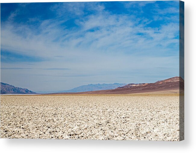 Afternoon Acrylic Print featuring the photograph Badwater Basin Death Valley National Park #1 by Fred Stearns
