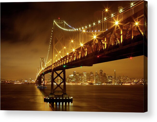 Bridge Acrylic Print featuring the photograph Bay Bridge #1 by Evgeny Vasenev