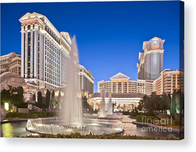 Caesars Palace Acrylic Print featuring the photograph Caesars Palace Hotel Resort Las Vegas Nevada by David Zanzinger