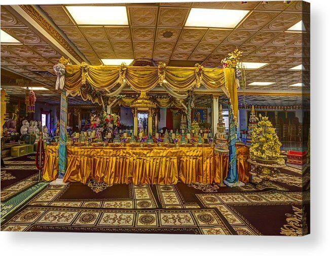 Cambodian Buddhist Temple Acrylic Print featuring the photograph Cambodian Buddist Temple #1 by Amanda Stadther