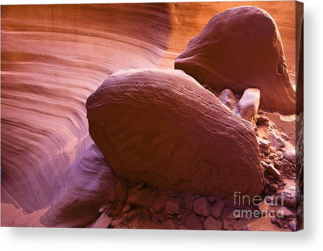 Canyon Acrylic Print featuring the photograph Canyon rocks by Bryan Keil