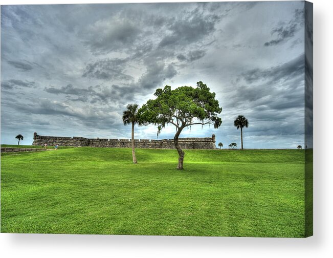 Castillo De San Marcos Acrylic Print featuring the photograph Castillo de San Marcos #1 by Dennis Clark