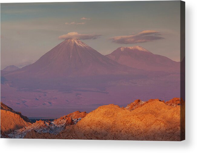 Scenics Acrylic Print featuring the photograph Chile, Atacama Desert, Landscape #1 by Walter Bibikow