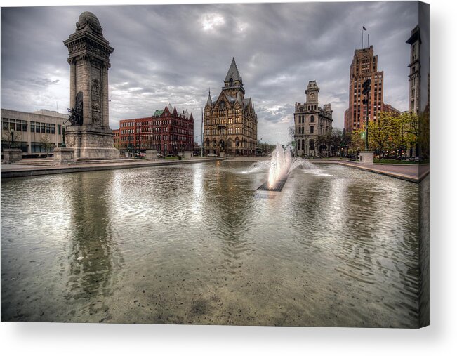 Cny Acrylic Print featuring the photograph Clinton Square #1 by John Hoey