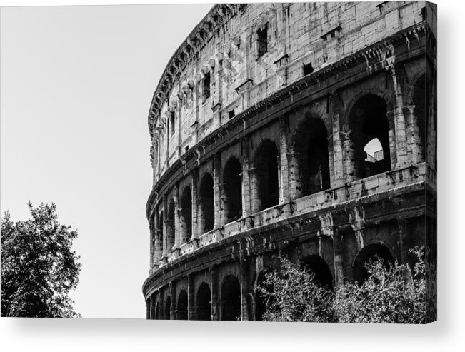 Colosseum Acrylic Print featuring the photograph Colosseum - Rome Italy by AM FineArtPrints