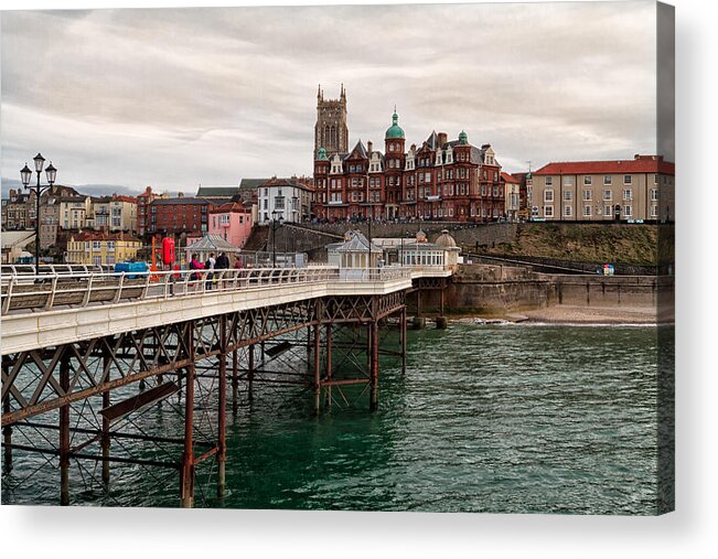 England Acrylic Print featuring the photograph Cromer Pier #1 by Shirley Mitchell