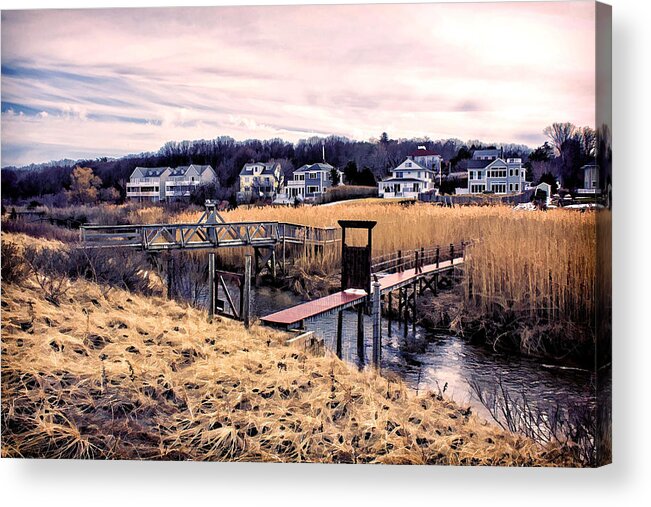  Eel River Acrylic Print featuring the photograph Crossing The Eel River by Constantine Gregory