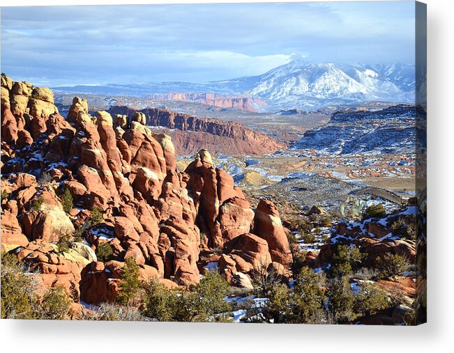 Arches National Park Acrylic Print featuring the photograph Fiery Furnace by Ray Mathis