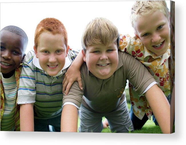 Human Acrylic Print featuring the photograph Friendship #1 by Ian Hooton/science Photo Library