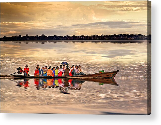 Colombia Acrylic Print featuring the photograph Colorful Passage by Maria Coulson