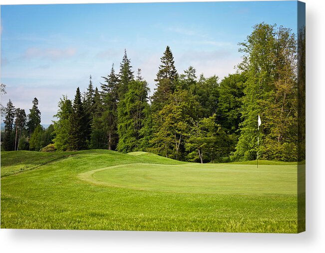 Agricultural Acrylic Print featuring the photograph Golf course #1 by Tom Gowanlock