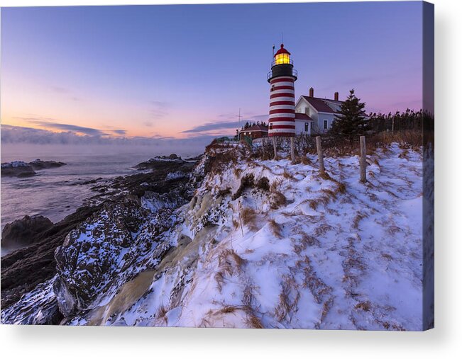 Maine Acrylic Print featuring the photograph Good Morning America #1 by Patrick Downey