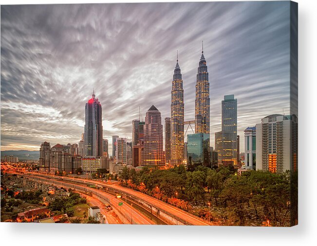 Treetop Acrylic Print featuring the photograph Good Morning Kuala Lumpur #1 by Www.imagesbyhafiz.com