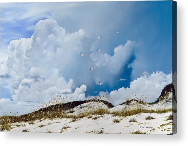 Beach Acrylic Print featuring the painting Grayton Beach by Rick McKinney