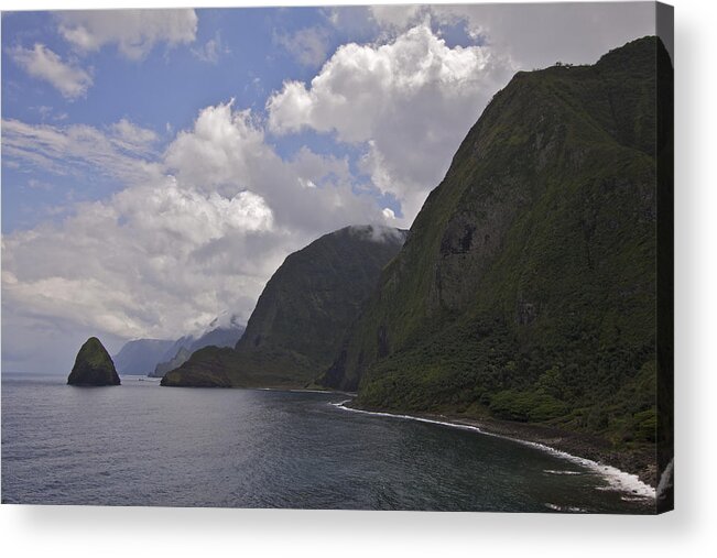 Kalawao Acrylic Print featuring the photograph Kalawao Lookout #2 by Brian Governale