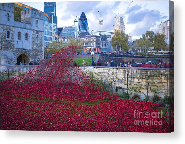 England Acrylic Print featuring the photograph London #1 by Milena Boeva